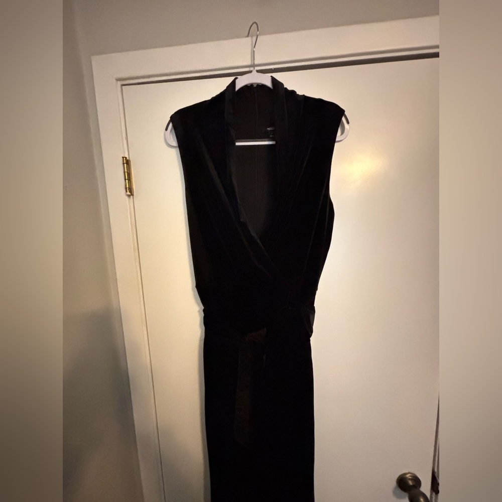Simply Vera Vera Wang Black Velvet Jumpsuit